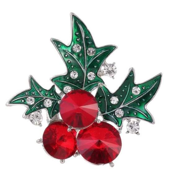 Christmas Holy Rhinestone Brooch Holiday Brooch Holy Pin Christmas Brooch Gift - Picture 4 of 5